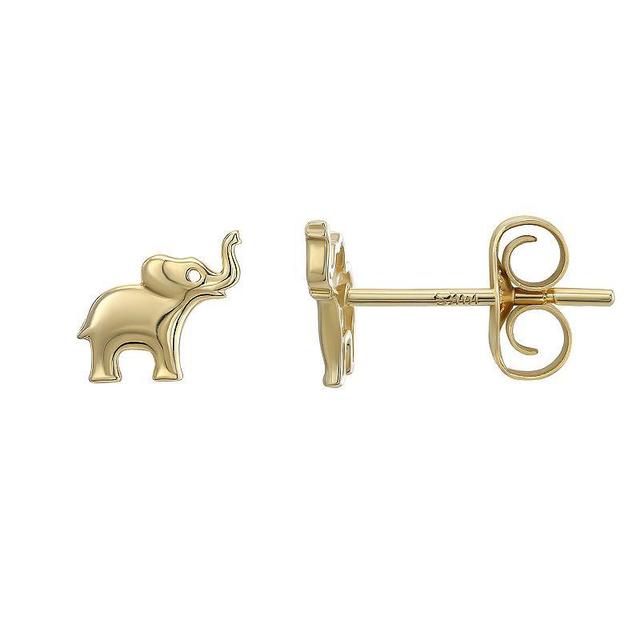 Forever 14K Elephant Stud Earrings, Womens, 14k Gold Product Image