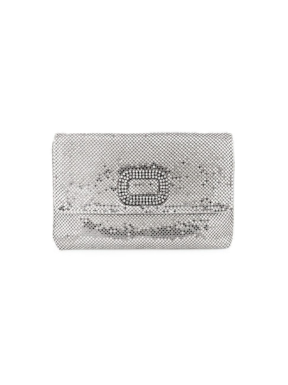 Womens Audrey Crystal-Embellished Clutch Product Image