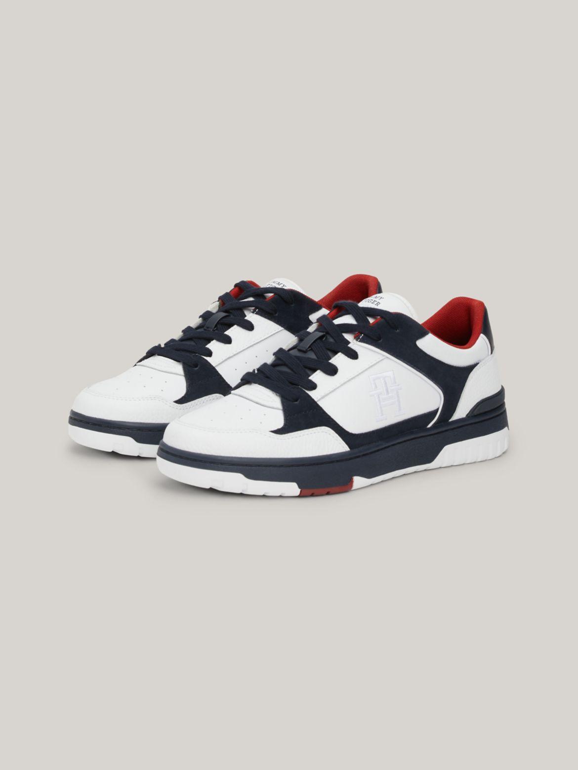 Tommy Hilfiger Men's TH Logo Mid-Top Sneaker - Navy - US 10 / EU 43 Product Image