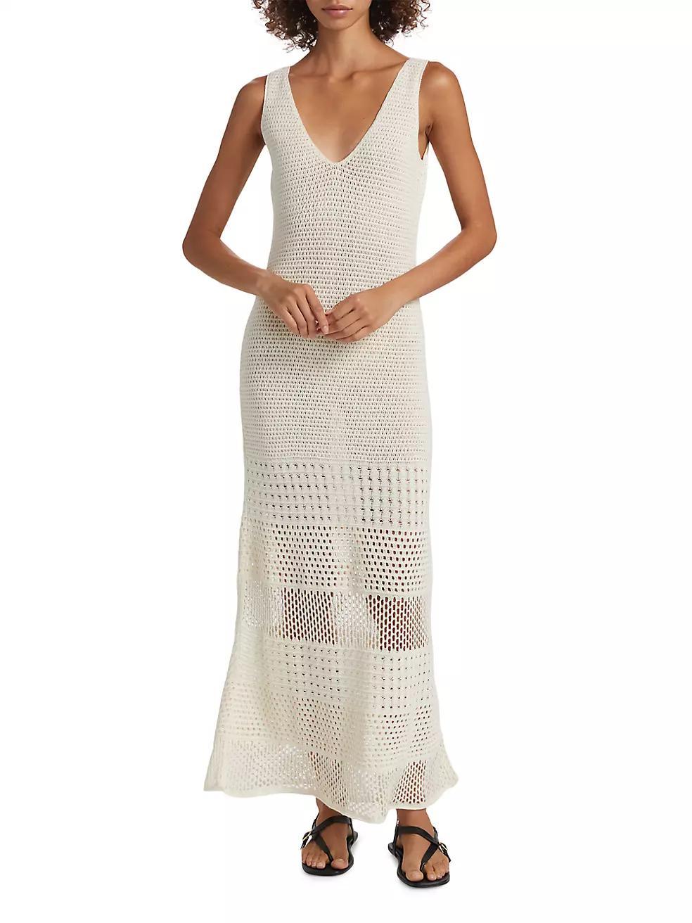 Ensenada Crochet Cotton Maxi Dress Product Image