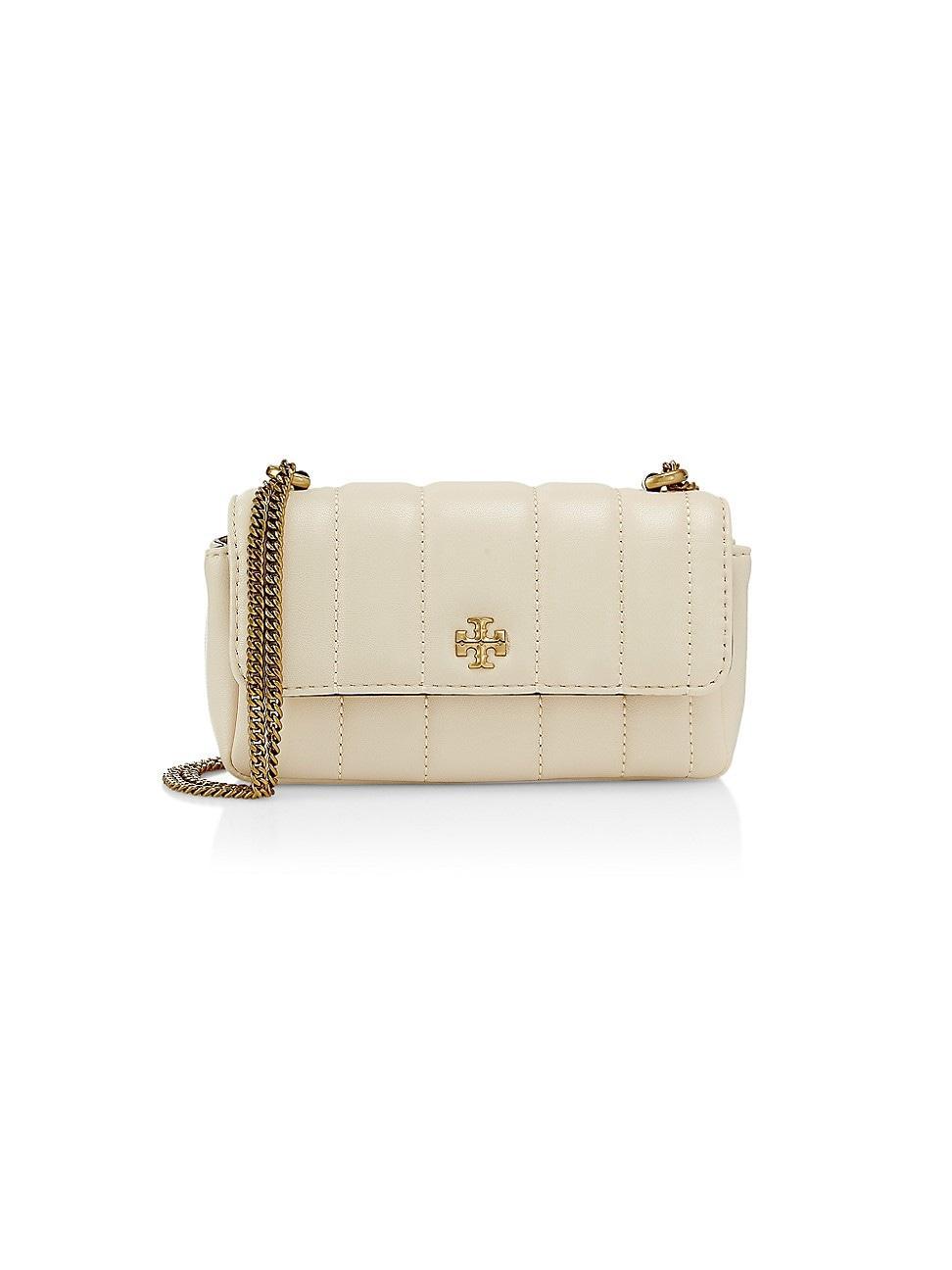 Tory Burch Mini Kira Flap Convertible Quilted Leather Shoulder Bag Product Image