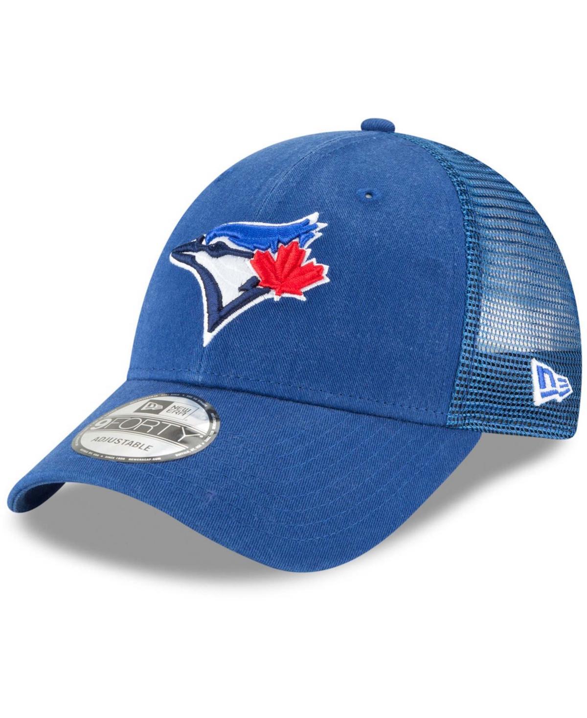 Mens Royal Toronto Blue Jays Trucker 9Forty Adjustable Snapback Hat Product Image