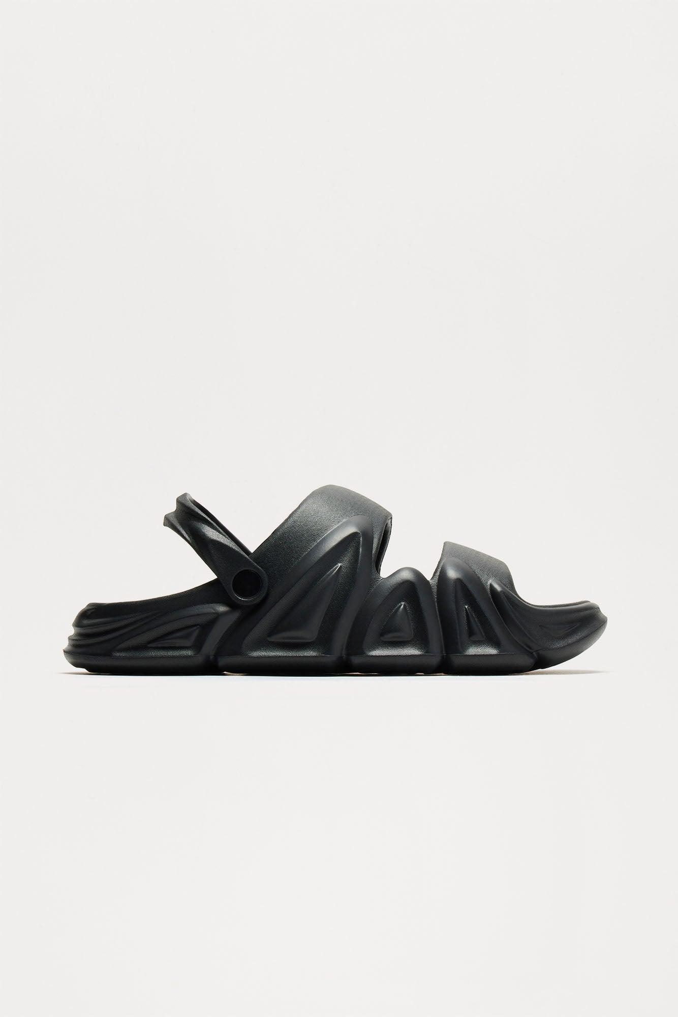 Slip Me On Slides - Black Product Image