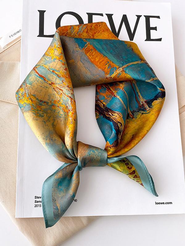 Leisure Fashion Square Printed Scarf Product Image