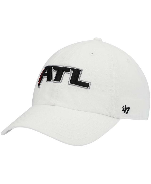 Mens White Atlanta Falcons Clean Up Adjustable Hat Product Image