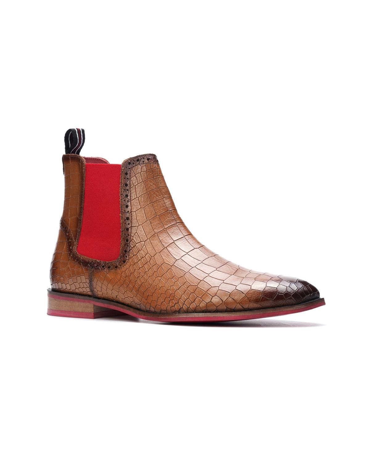 Carlos by Carlos Santana Mantra Chelsea Boot (Cognac Calfskin Leather) Men's Shoes Product Image