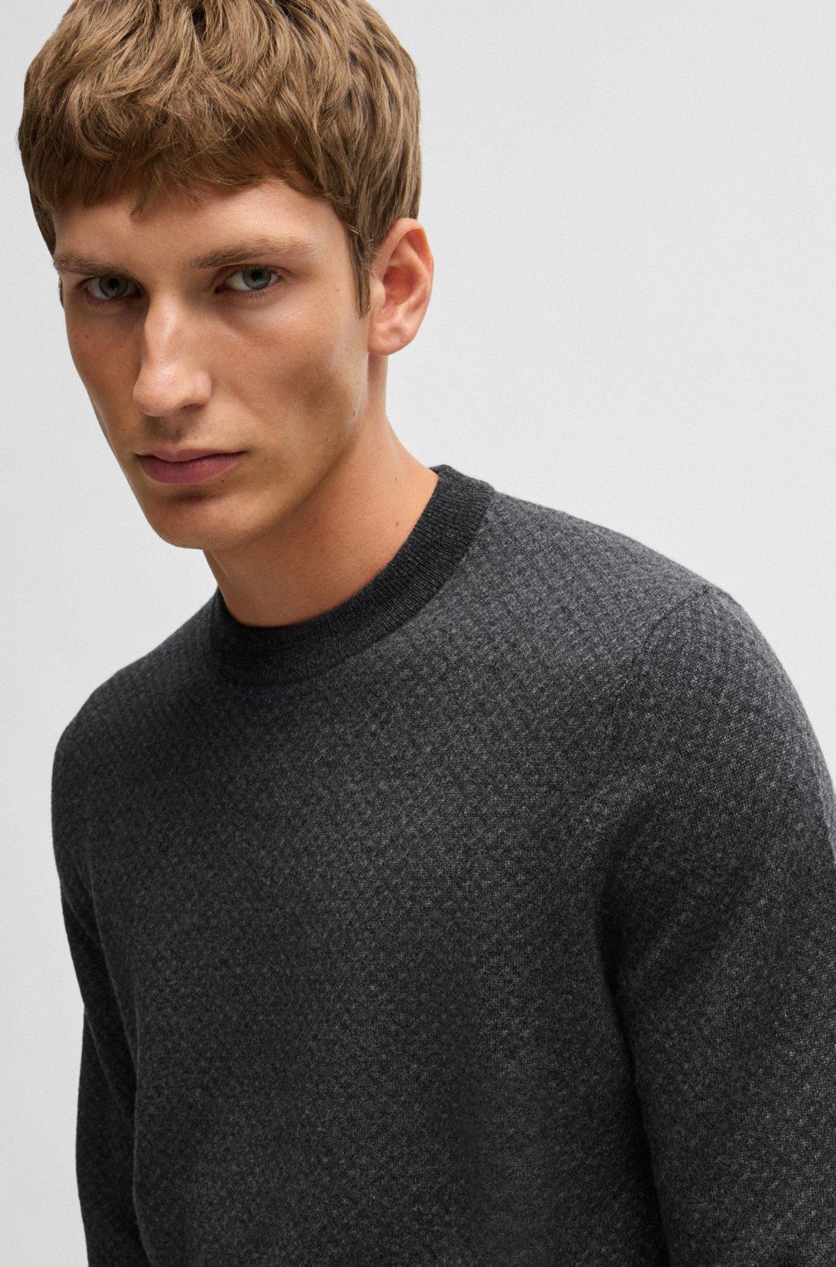 Crew-neck sweater in wool Product Image