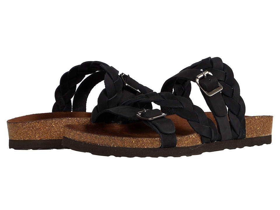 White Mountain Womens Holland Footbed Sandals - Black Product Image