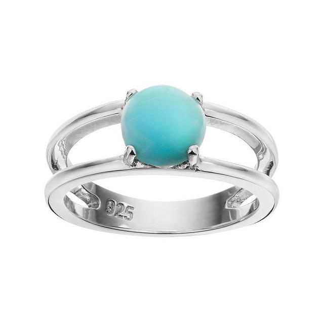 Sterling Silver Larimar Ring, Womens Blue Product Image