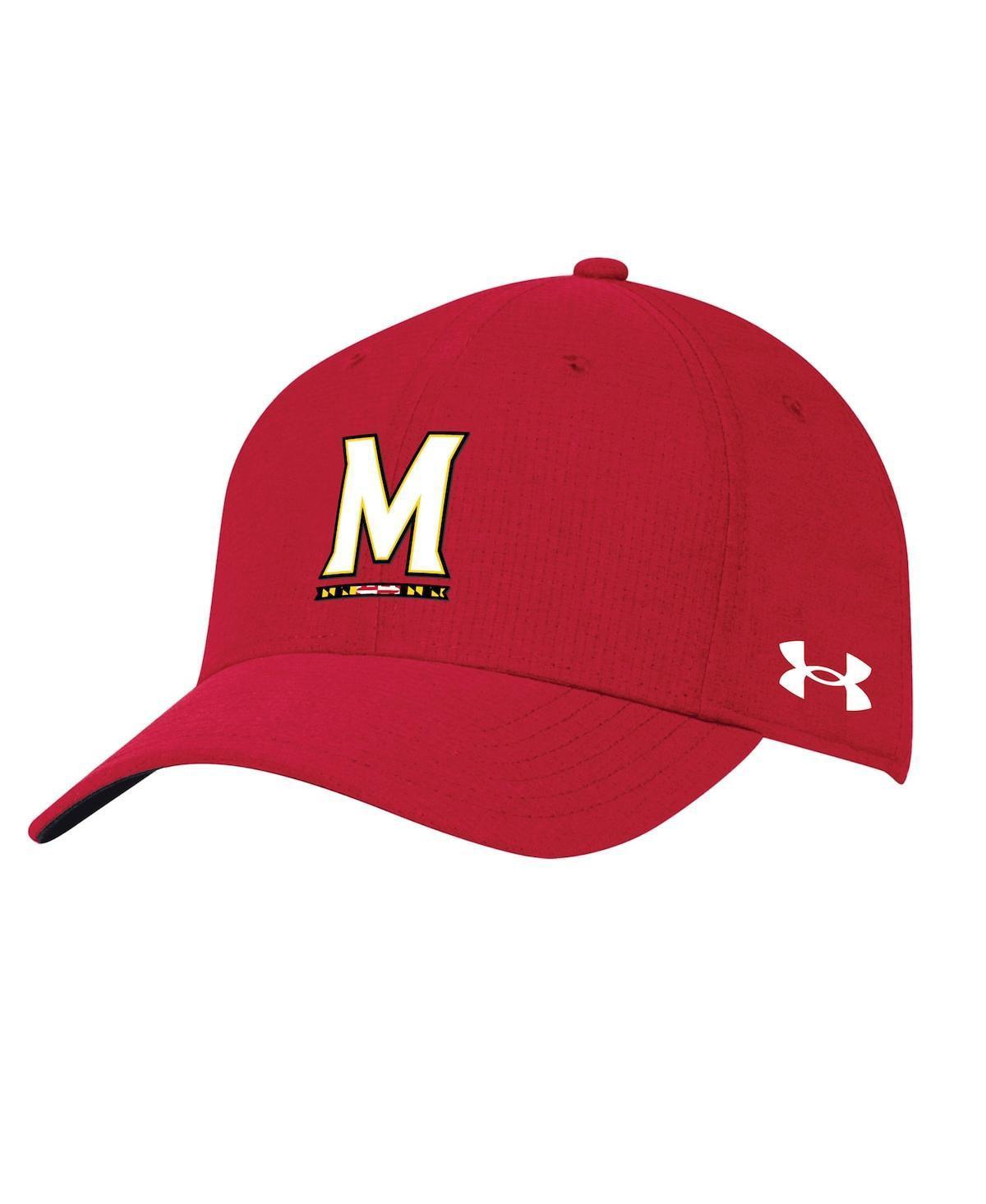 Mens Under Armour Red Utah Utes Airvent Performance Adjustable Hat Product Image