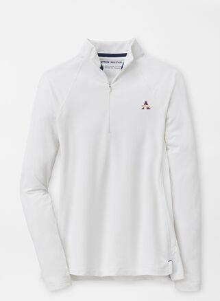 Peter Millar Alcorn State Womens Raglan-Sleeve Perth Layer | Color: White | Size: XXL Product Image