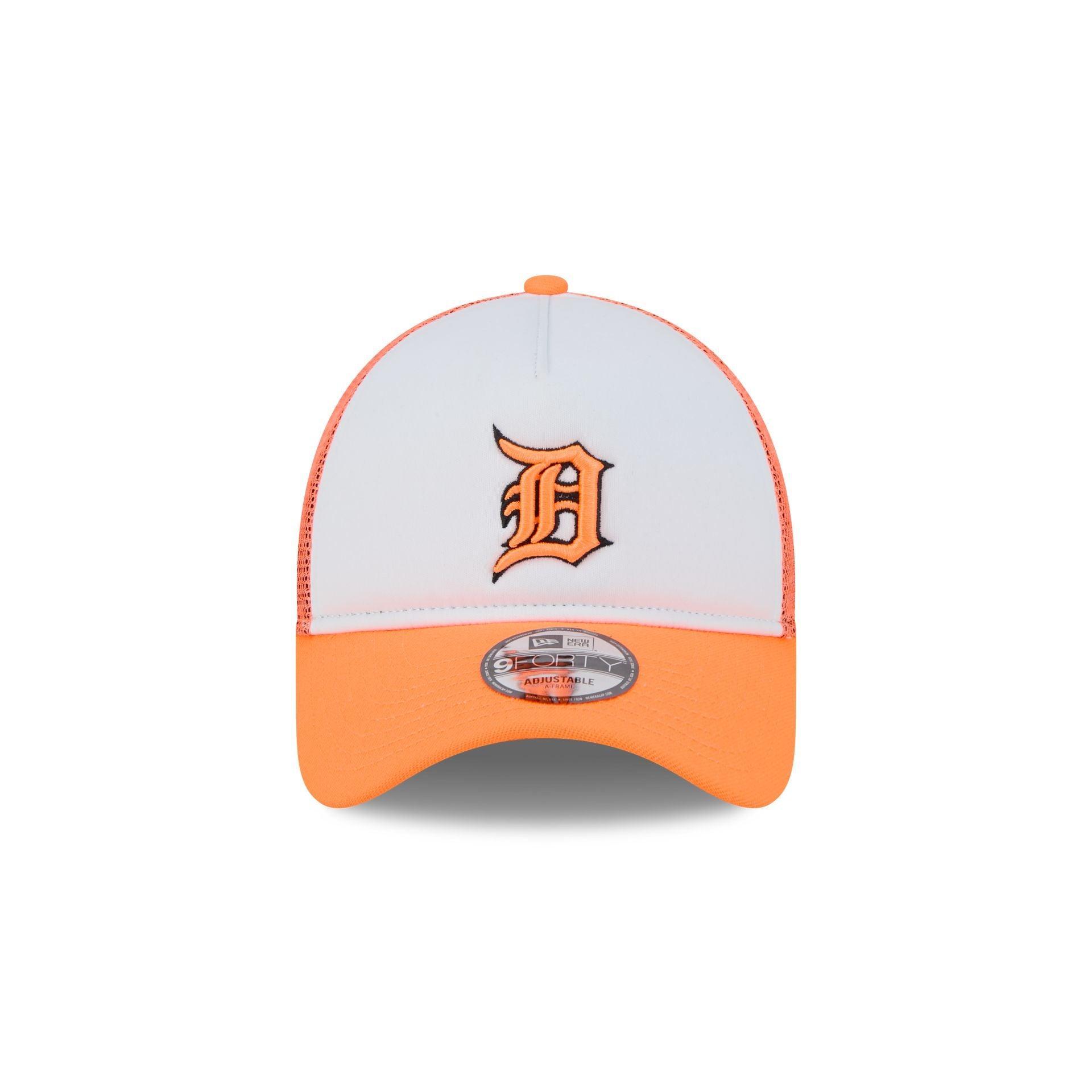 Detroit Tigers Hi Vis Doodle 9FORTY A-Frame Trucker Hat Male Product Image