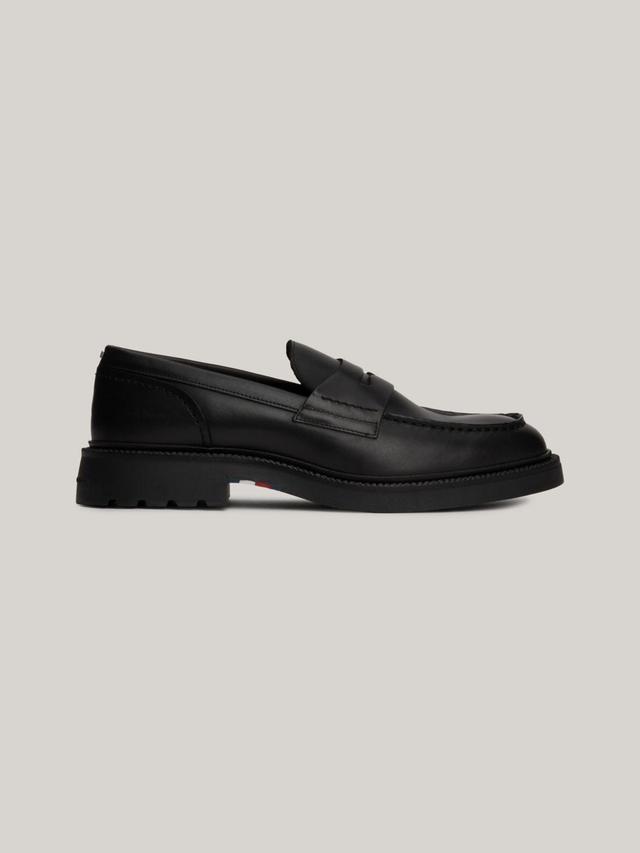 Tommy Hilfiger Men's Tommy Flag Leather Loafer Product Image