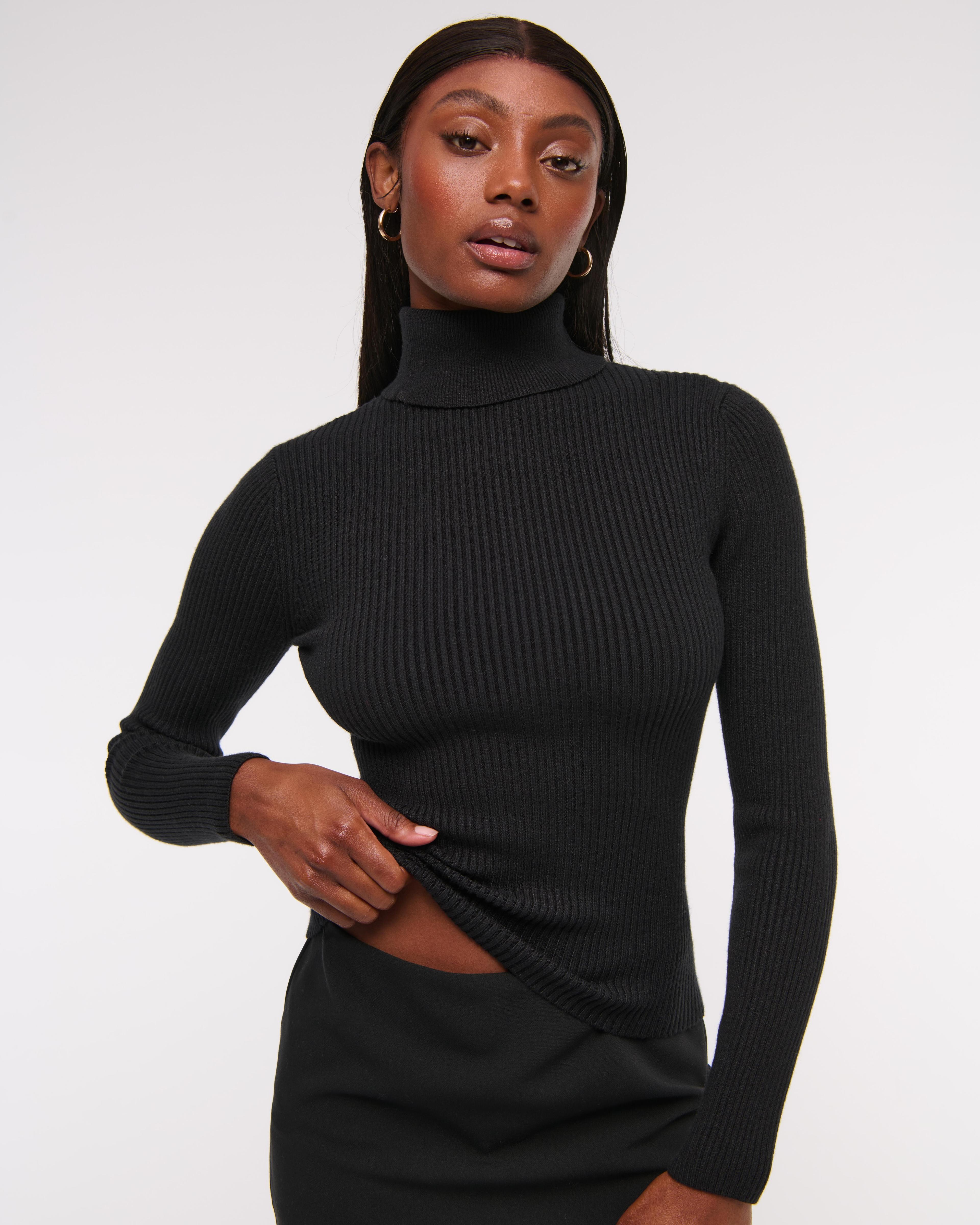 LuxeLoft Slim Ribbed Turtleneck Top product image