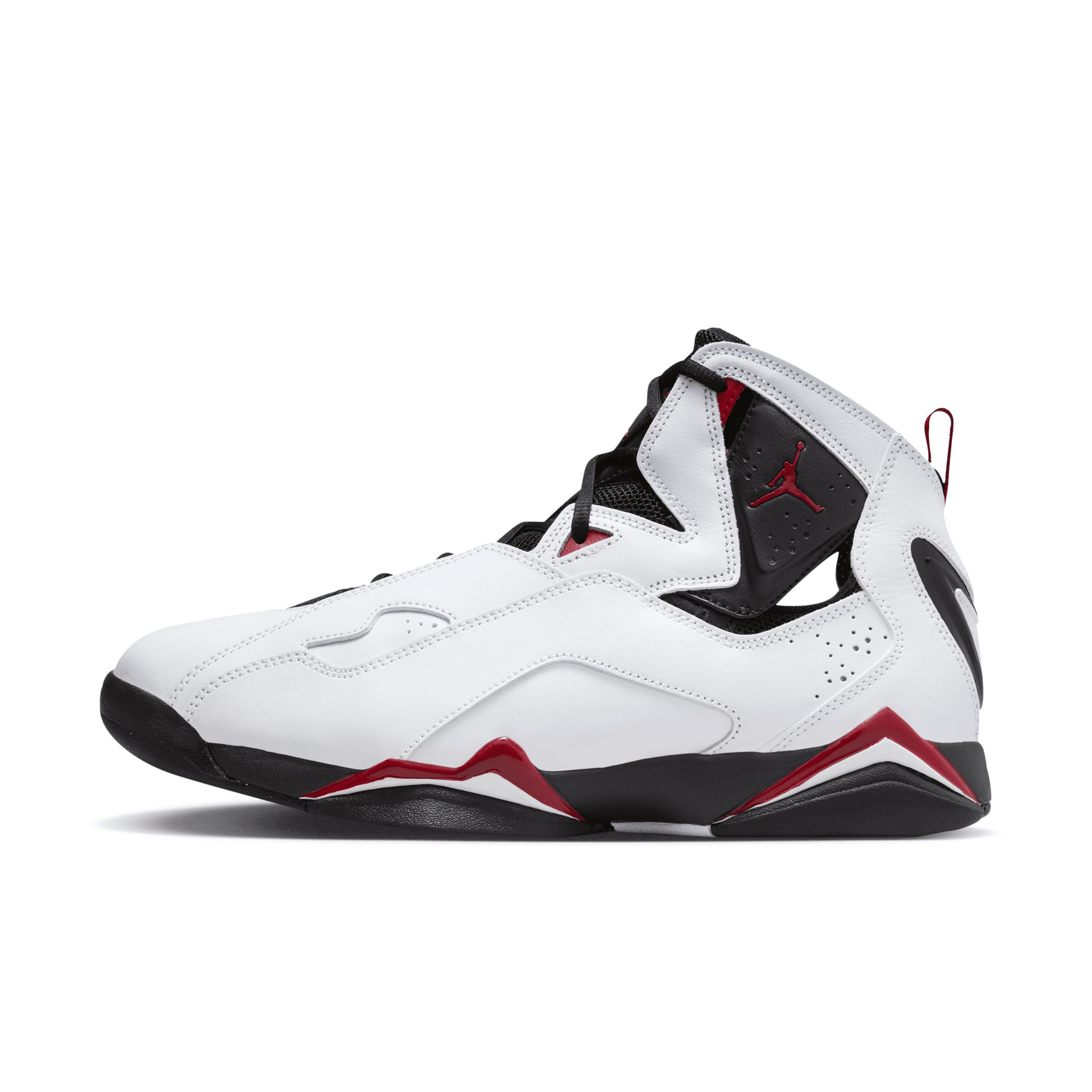 Jordan Mens Jordan True Flight - Mens Basketball Shoes White/Black Product Image