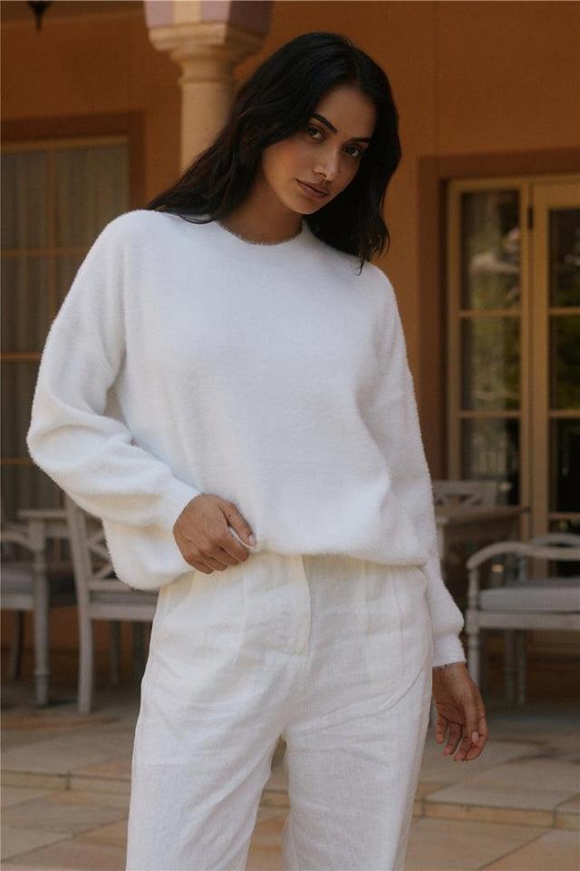 Fior Nights Jumper in White Product Image