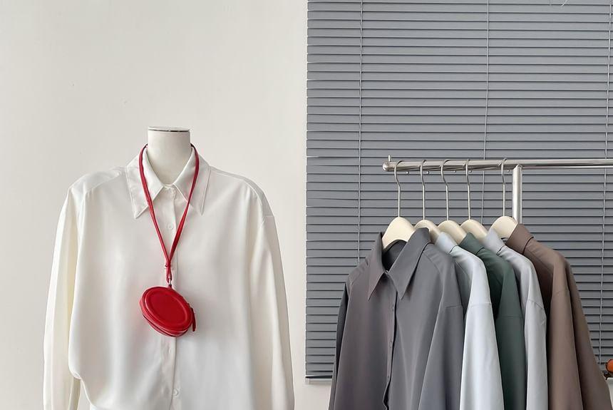 Long-Sleeve Plain Shirt Product Image