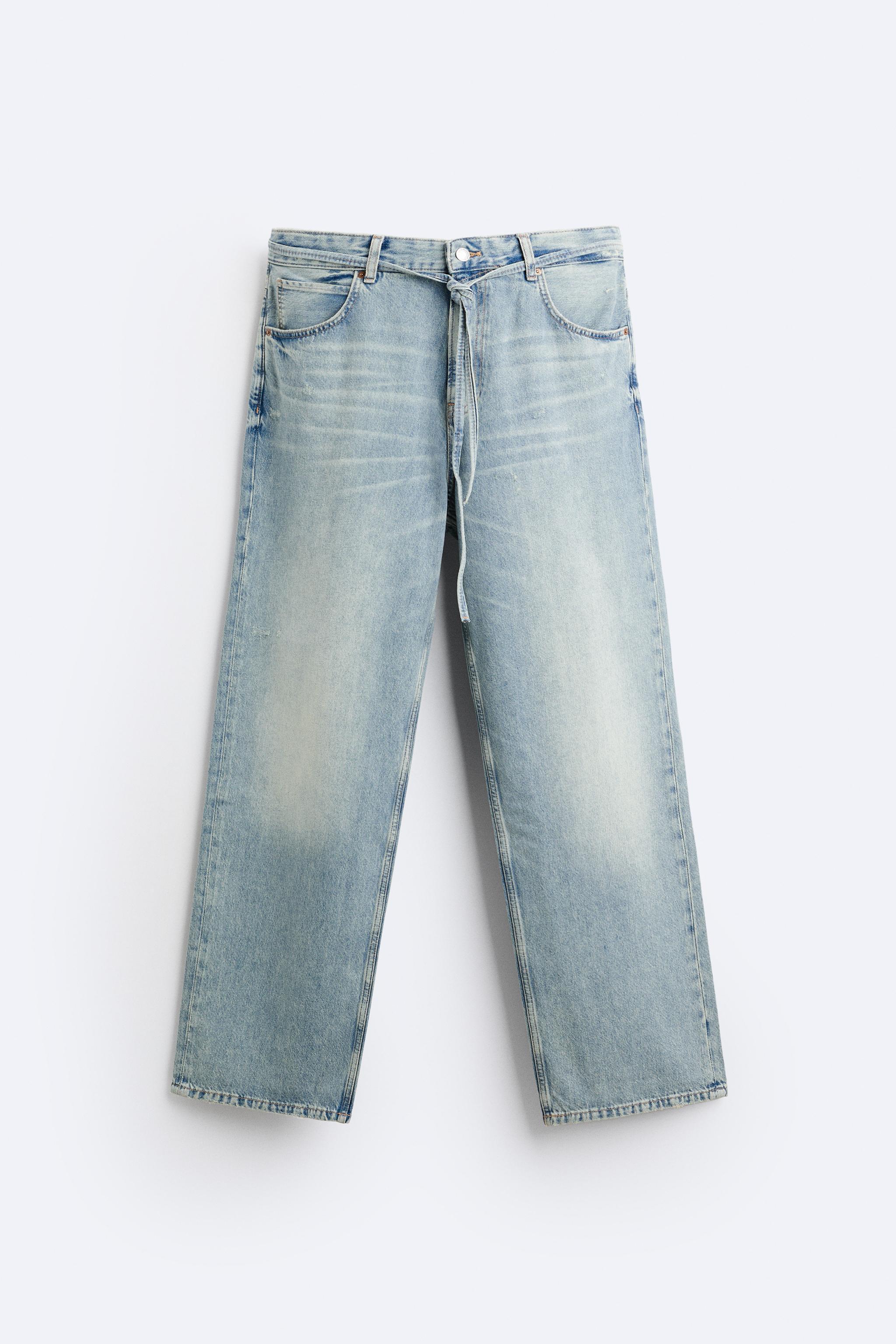 BAGGY BELTED JEANS Product Image