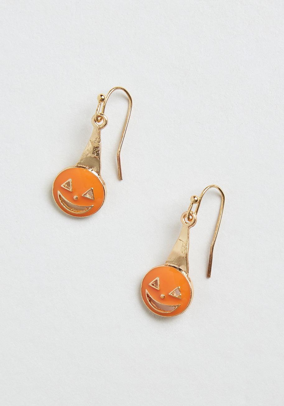 Such a Pumpkin Head Dangle Earrings Product Image