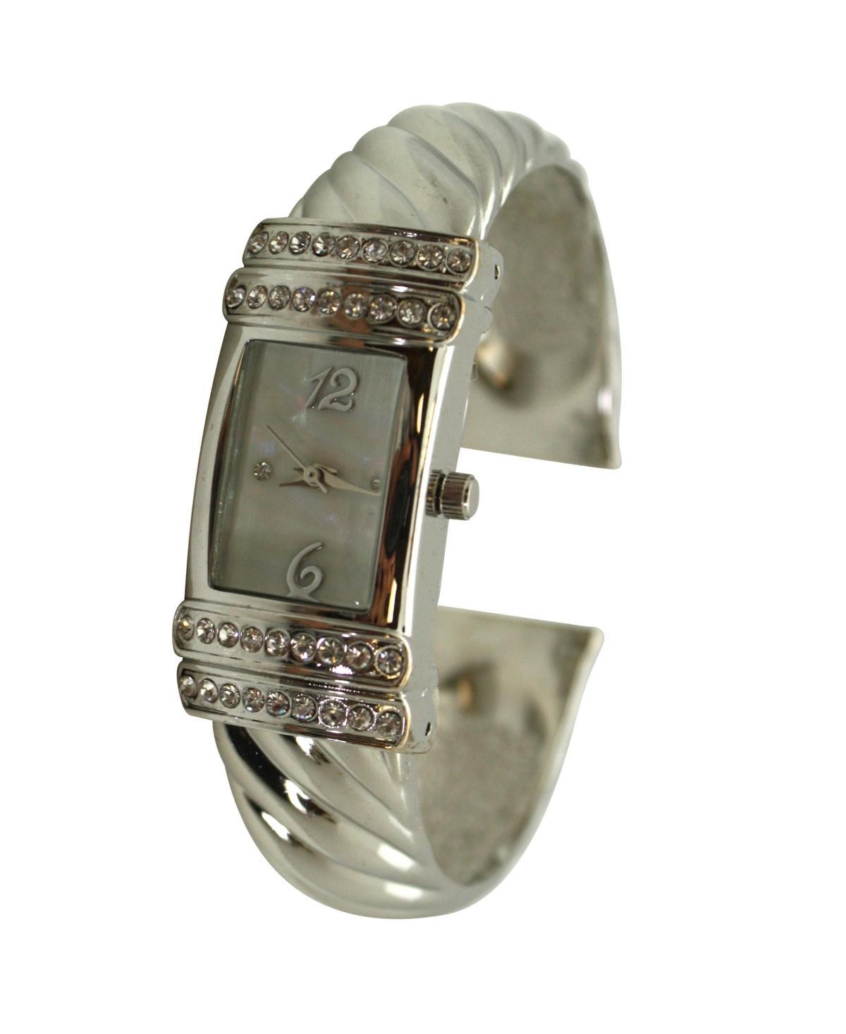 Olivia Pratt Womens Three Hand Quartz Silver-Tone Stainless Steel Watch, 32mm Product Image