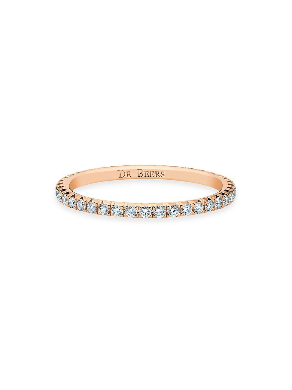 Womens Aura 18K Rose Gold & Natural Diamond Eternity Band/1.62MM Product Image