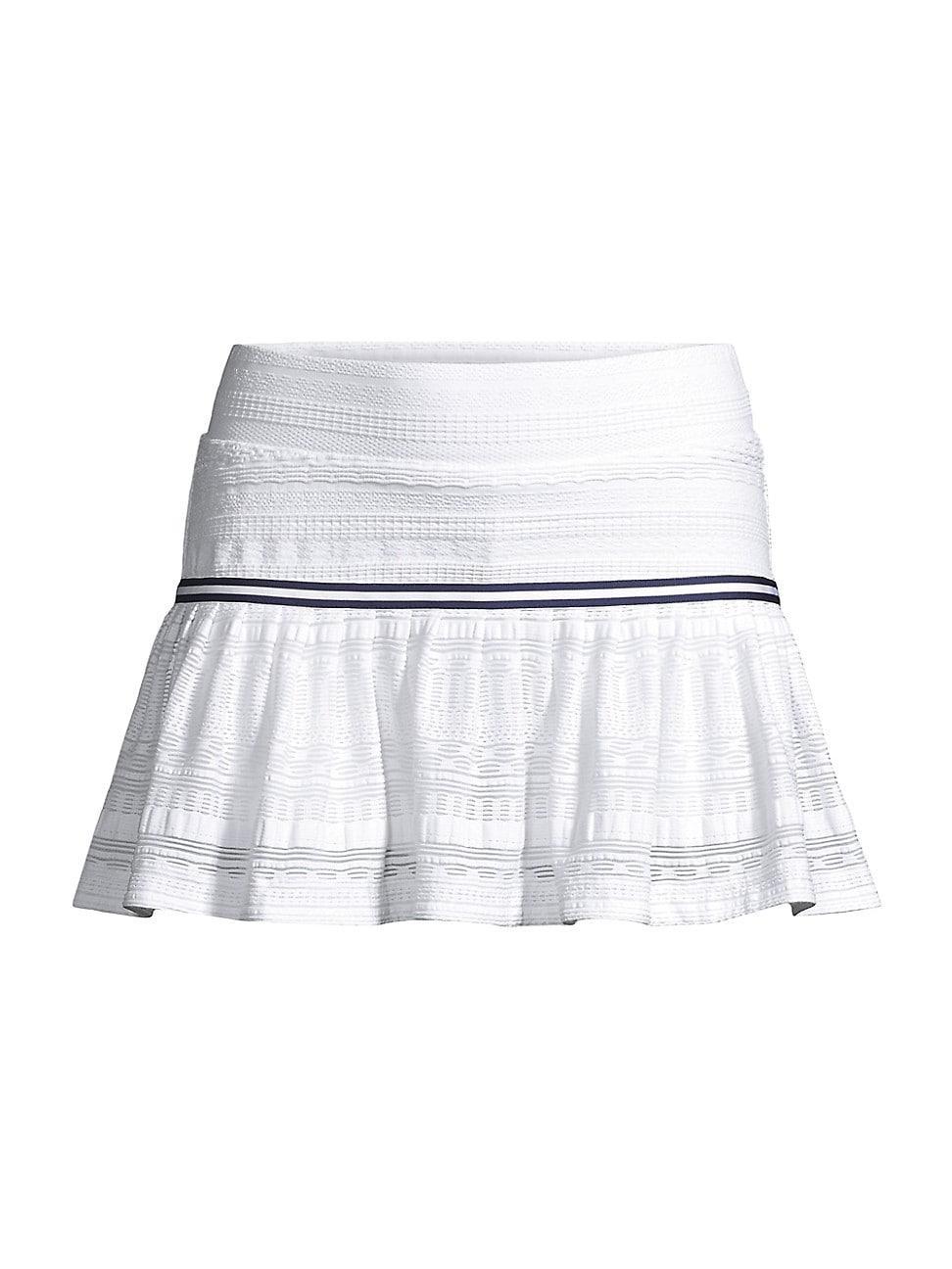 Womens Pleated Lace Tennis Skort Product Image