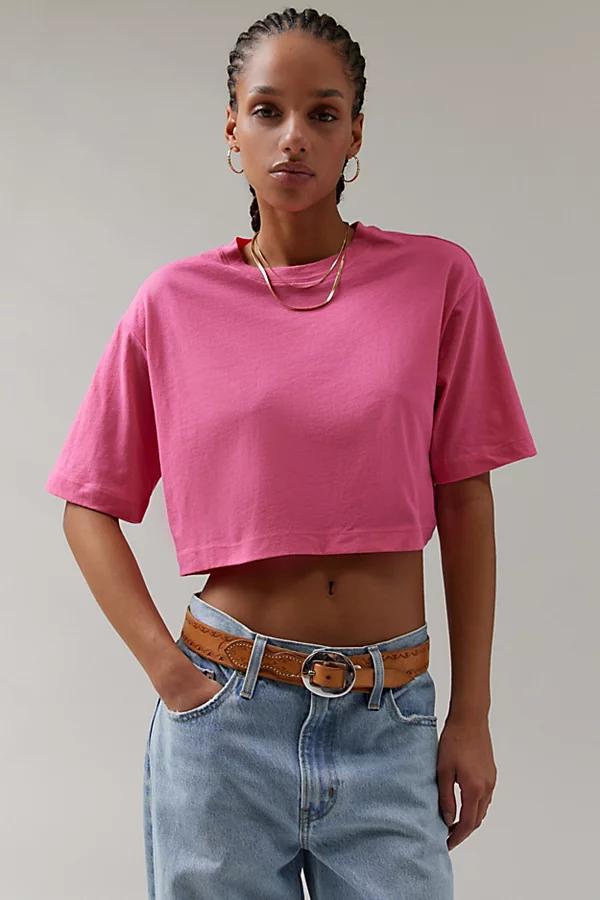 BDG Boyfriend Cropped Boxy Tee Womens at Urban Outfitters Product Image