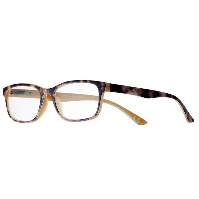 Womens Modera by Foster Grant Larsa Tortoise Rectangle Reading Glasses Product Image