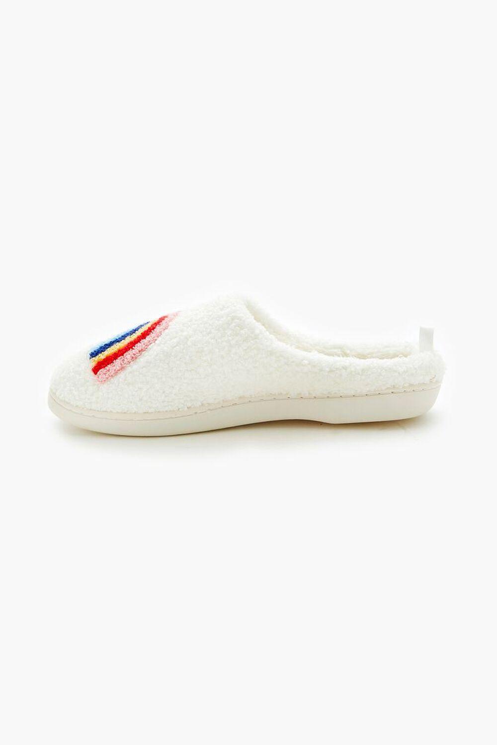 Plush Rainbow House Slippers | Forever 21 Product Image