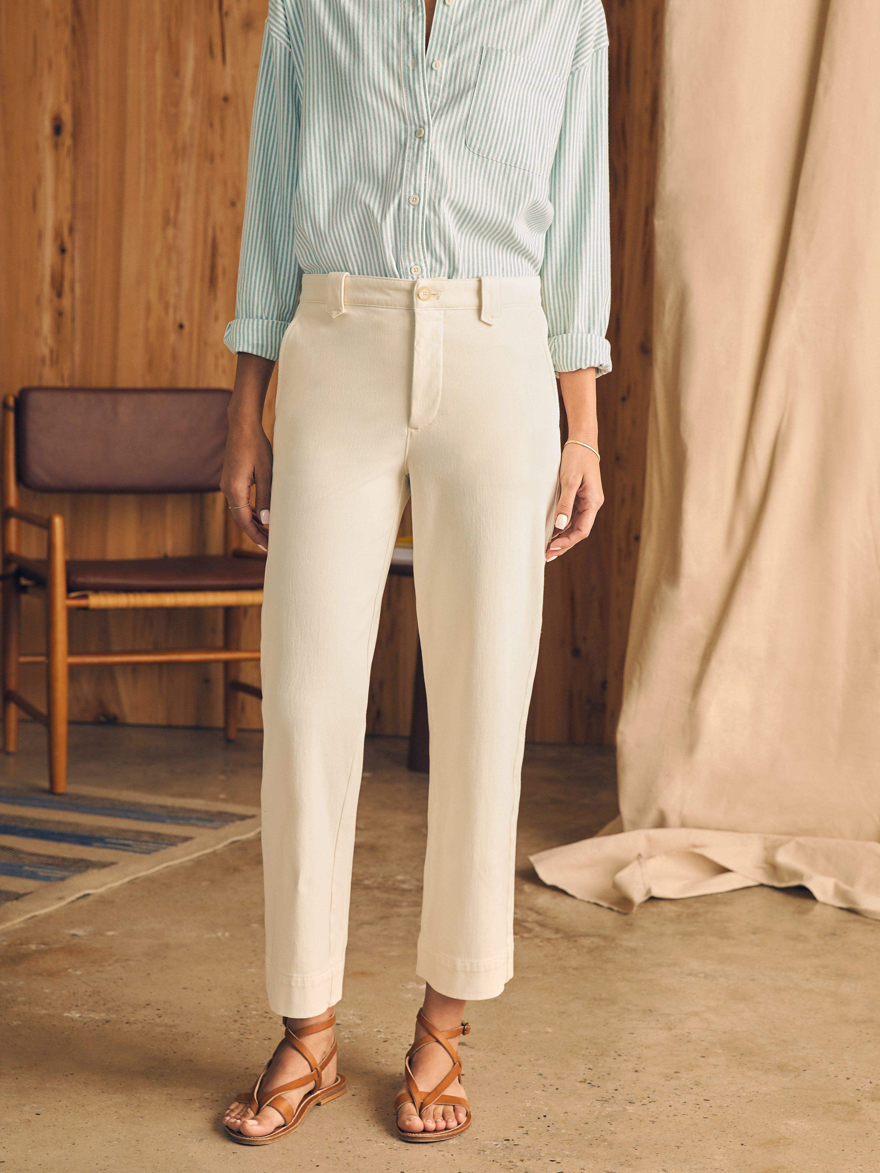 Coastline Stretch Chino - Salt Female Product Image