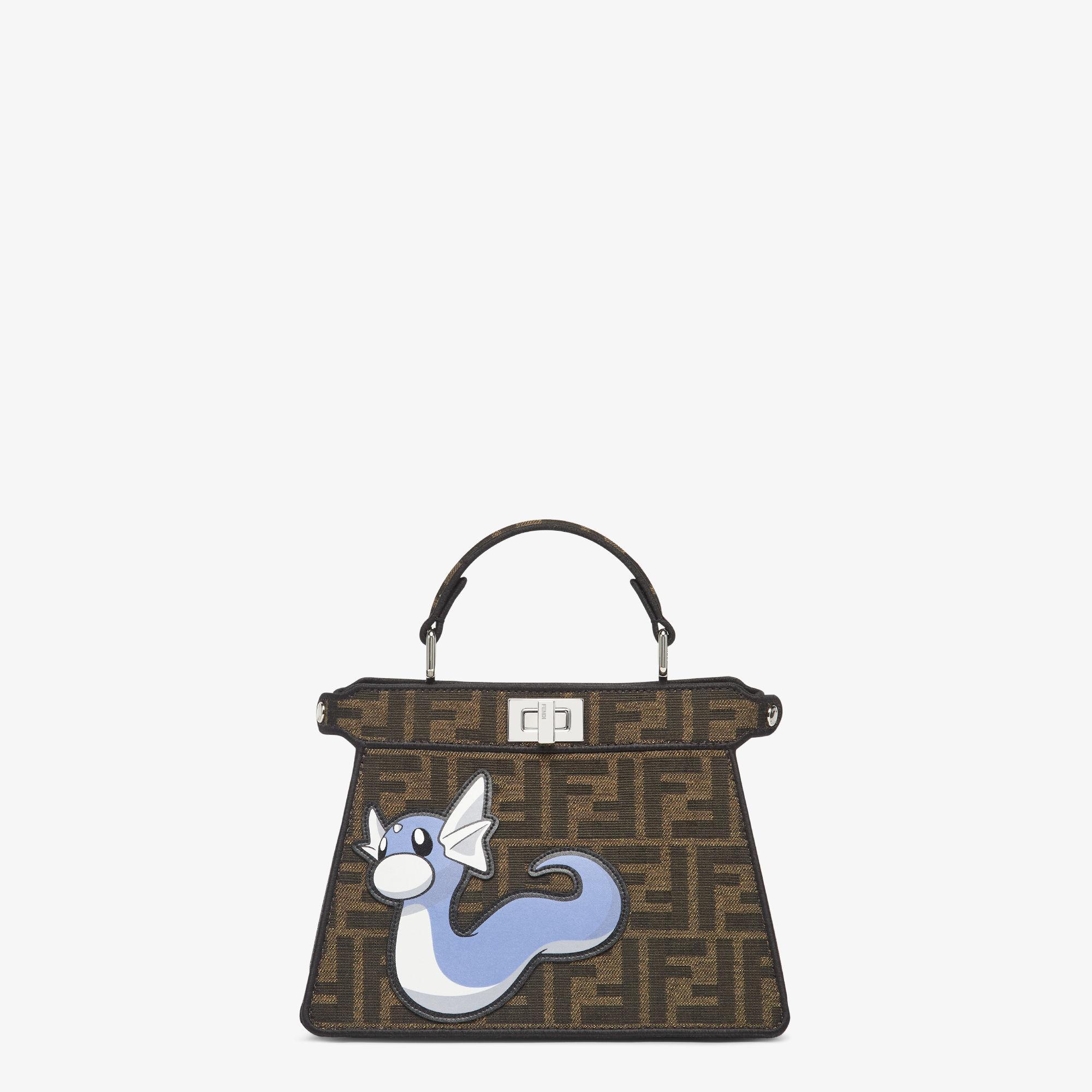 Peekaboo ISeeU PetiteFENDI x FRGMT x POKÉMON brown FF fabric bag Product Image