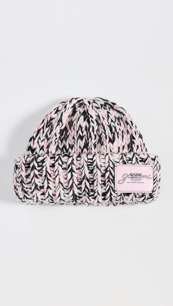 GANNI Graphic Wool Handknit Beanie | Shopbop Product Image