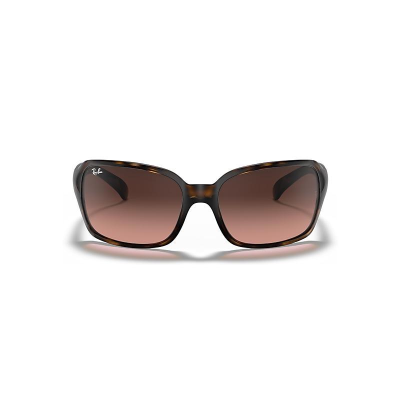 Ray-Ban Womens 0RB4068 60mm Havana Square Wrap Sunglasses Product Image