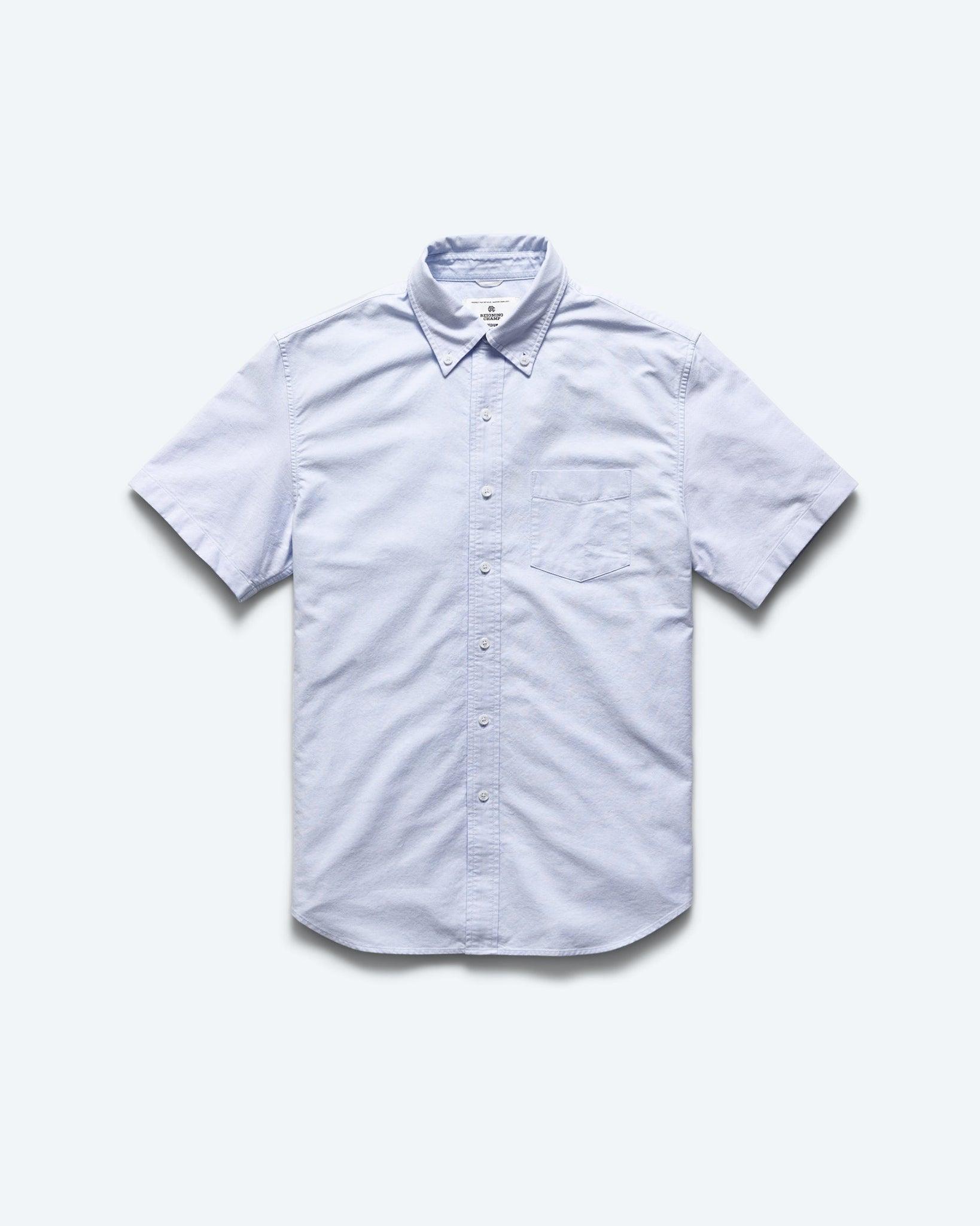 Cotton Oxford Windsor SS Shirt Male Product Image