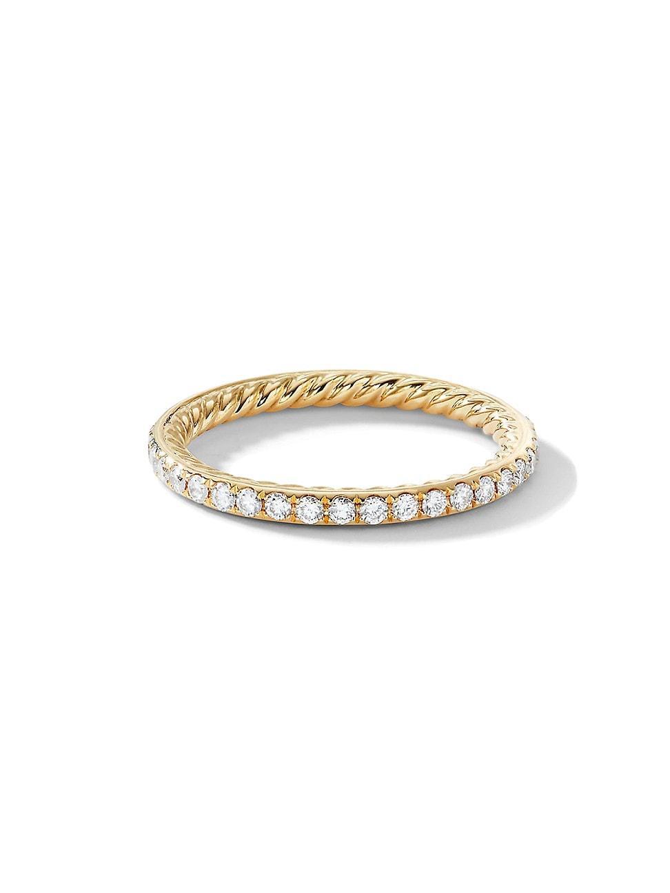 Womens DY Eden Band Ring in 18K Yellow Gold Product Image