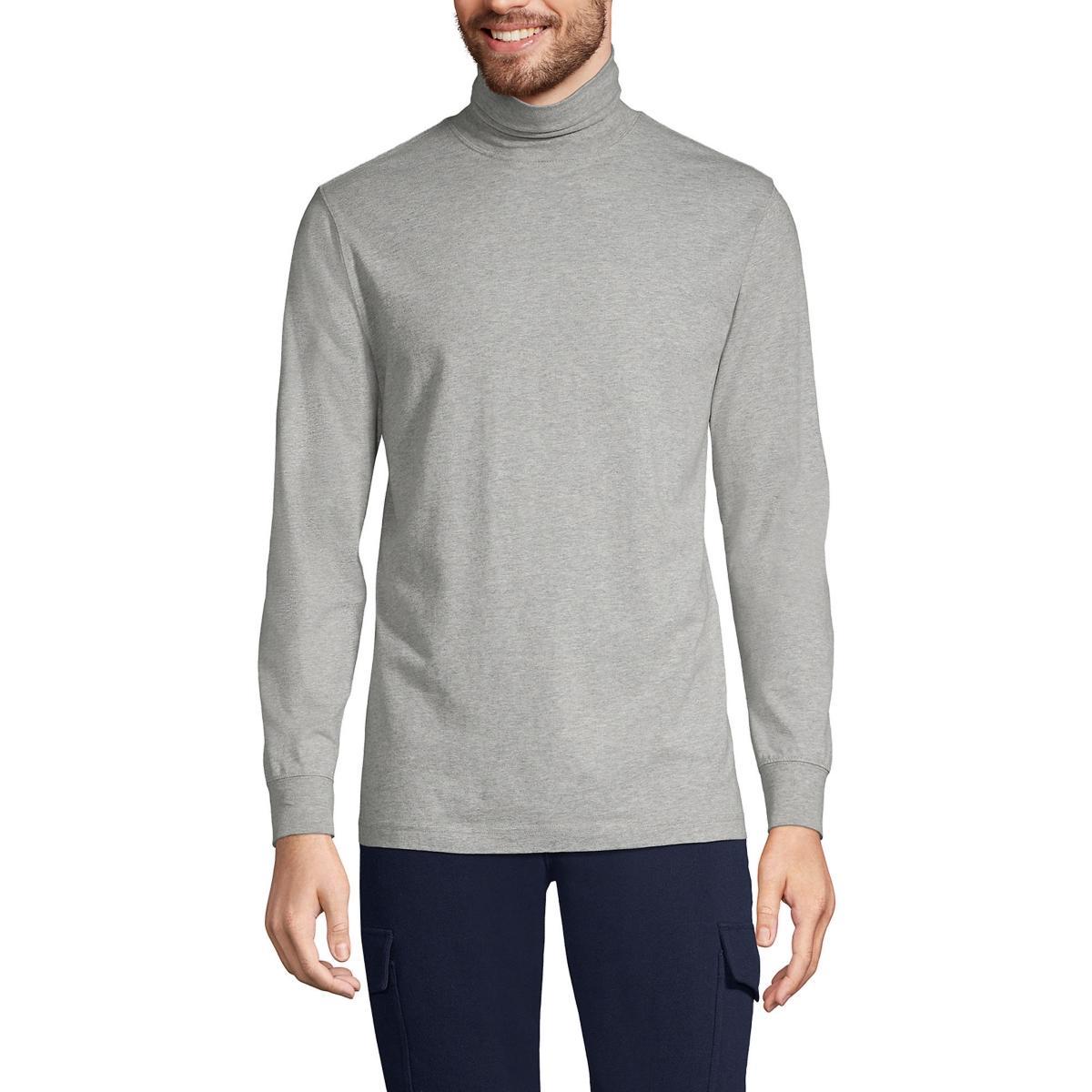 Big & Tall Lands End Super-T Classic-Fit Turtleneck, Mens Product Image