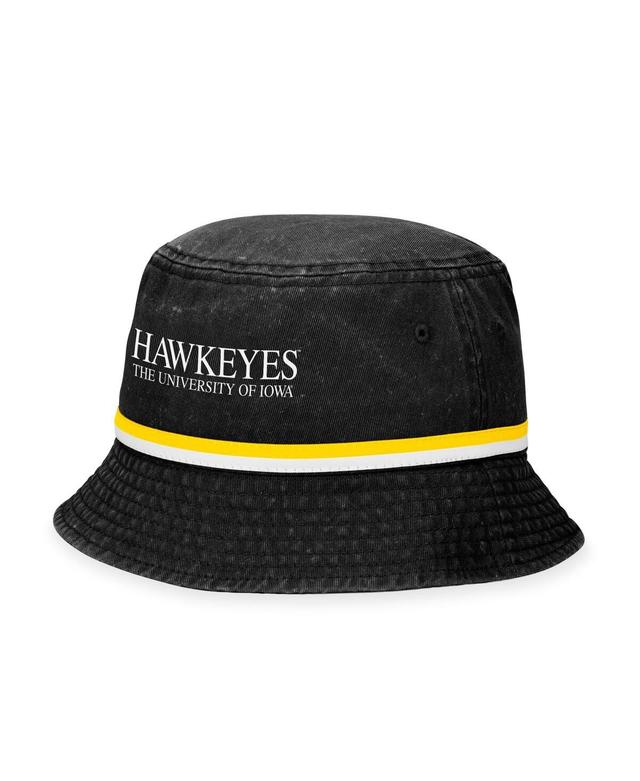 Mens Top of the World Black Iowa Hawkeyes Ace Bucket Hat Product Image