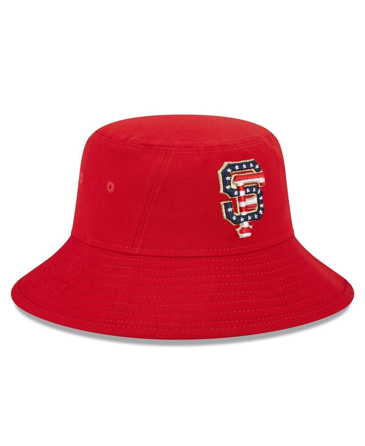 Mens New Era Red San Francisco Giants 2023 Fourth of July Bucket Hat Product Image