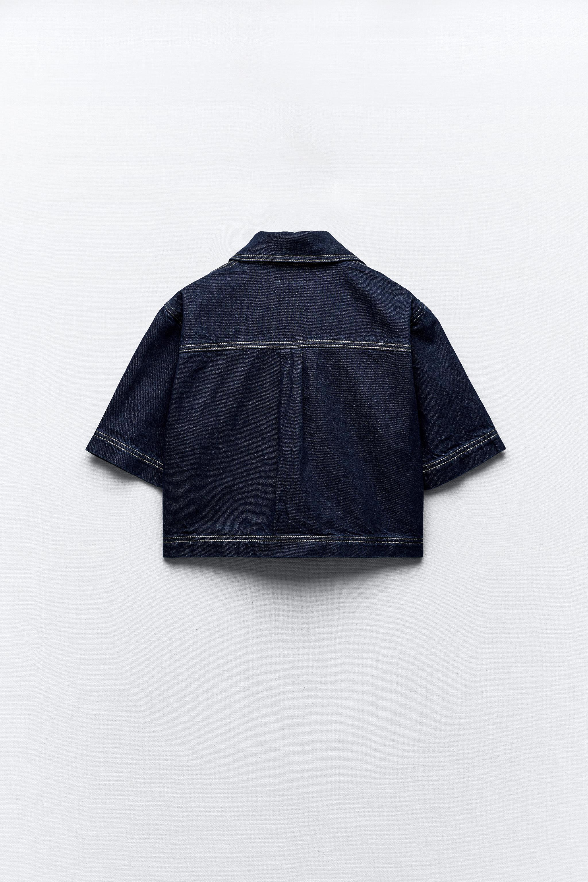 Z1975 CROPPED DENIM SHIRT Product Image