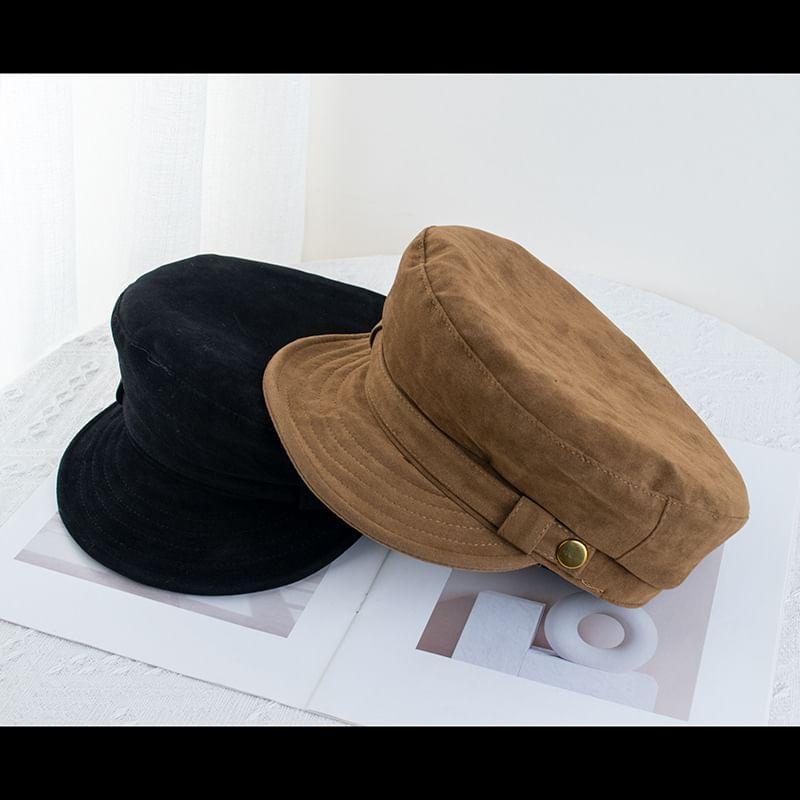 Faux Suede Military Cap Product Image