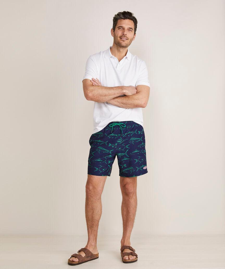 7 Inch Printed Chappy Swim Trunks Product Image