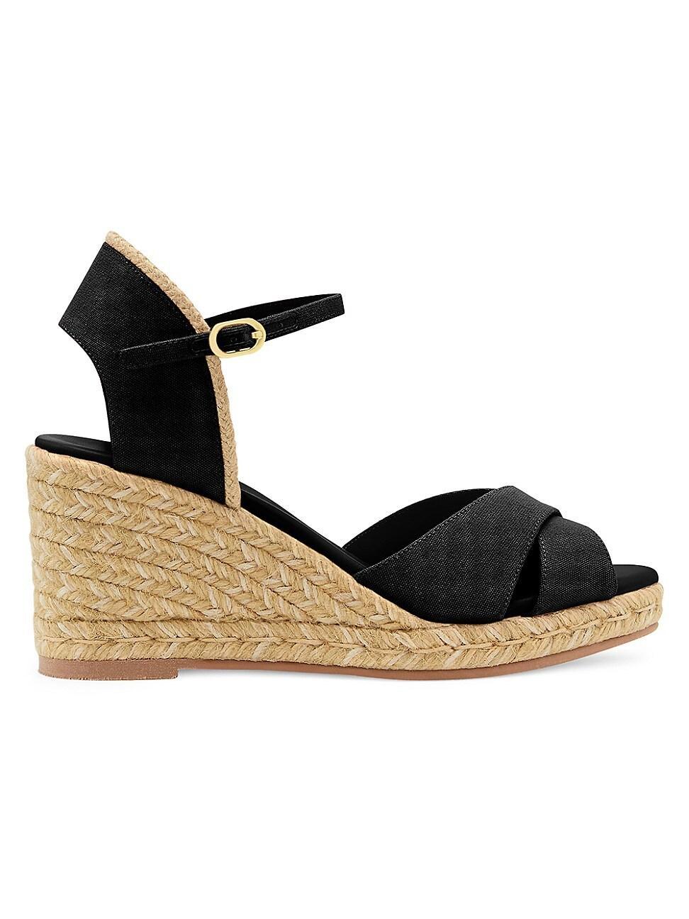 Womens Mirela II 80MM Poplin Canvas Espadrille Wedge Sandals Product Image