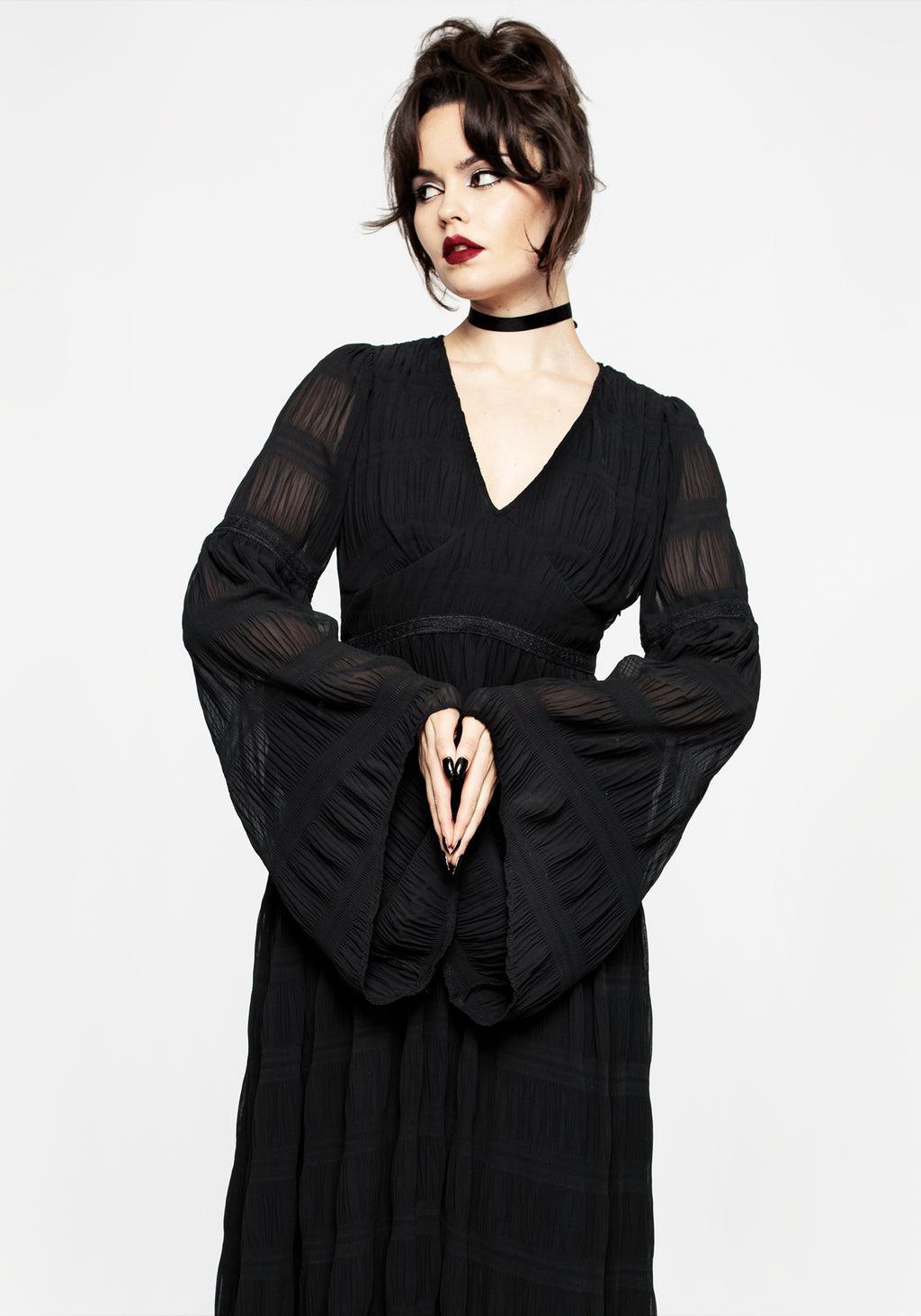 Deirdre Flute Sleeve Maxi Dress Product Image