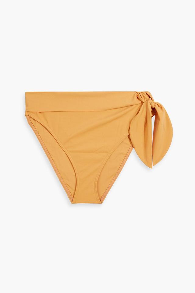 Separates Sculpt Knotted High-rise Bikini Briefs In Marigold Product Image