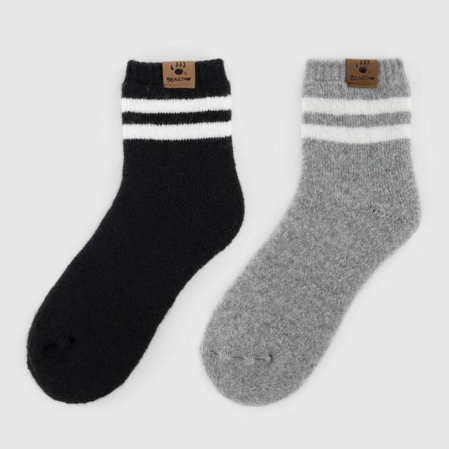 Bearpaw Womens Striped Varsity 2pk Ankle Socks 5-10 Product Image