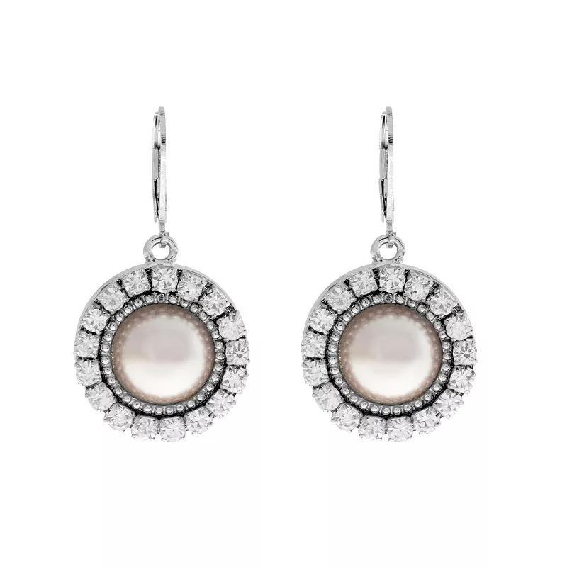 2028 Round Pearl Drop Earrings Product Image