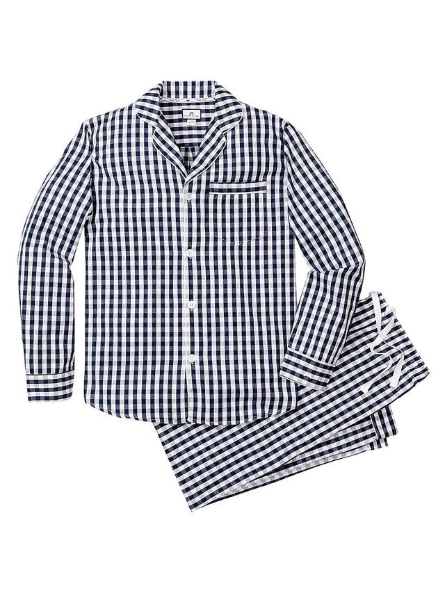 Petite Plume Mens Gingham Cotton Pajamas Product Image