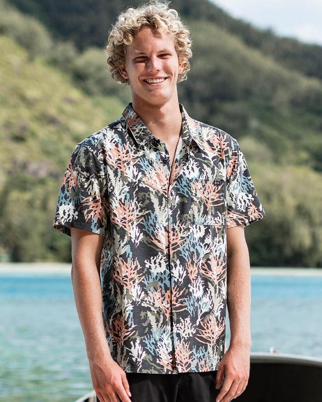 Coral Gardeners Surftrek Short Sleeve Shirt - Multi Male Product Image