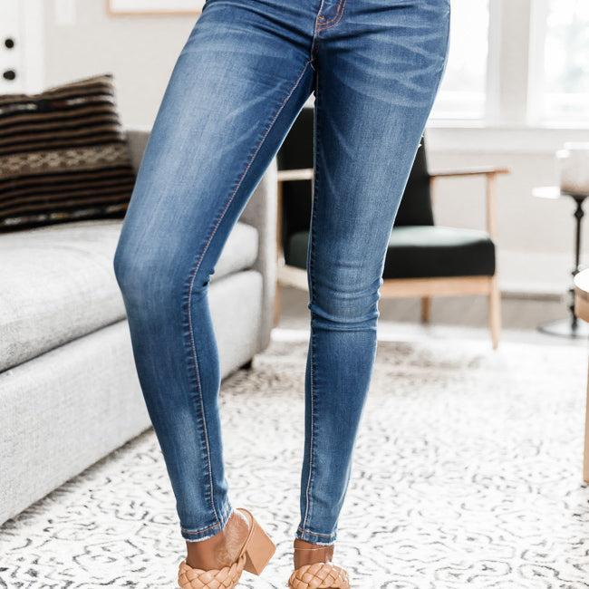 Felicity Dark Wash Skinny Jeans FINAL SALE Product Image