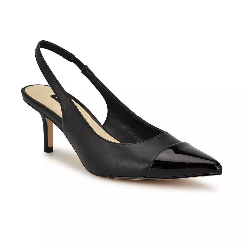 Nine West Awaie Womens Pointy Toe Slingback Pumps Product Image